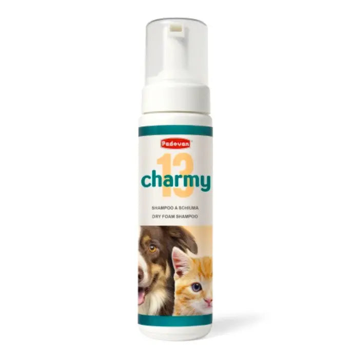 Padovan Dry Foam Shampoo Charmy13 200ml | Waterless No-Rinse Dog & Cat Shampoo