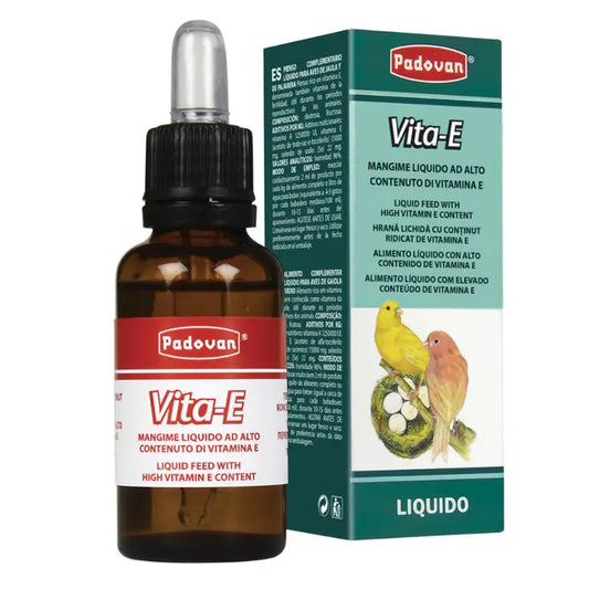 Padovan Vita-E (Liquid) 30ml | Fertility Vitamin Supplement for Birds