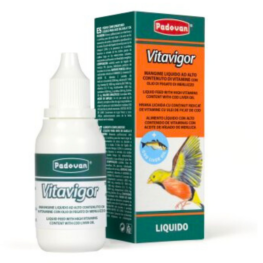 Padovan Vitavigor 30ml | Liquid Multivitamin with L-Carnitine for Birds