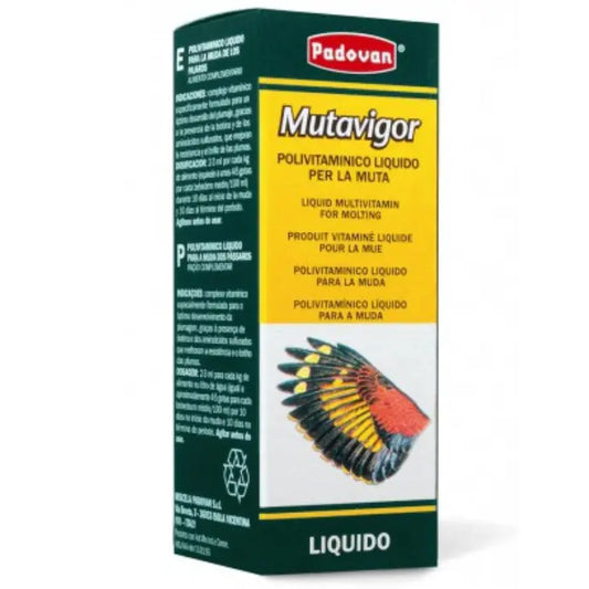 Padovan Mutavigor 30ml | Liquid Supplement for Moulting Birds