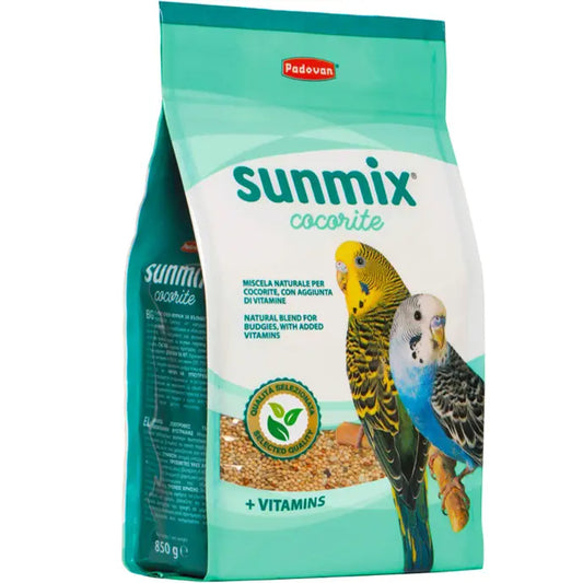 Padovan Sunmix Cocorite 850g | Complete Feed for Budgerigars (Budgies)