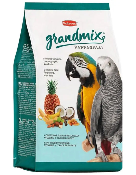 Padovan Grandmix Pappagalli 2kg | Premium Complete Feed for Large Parrots
