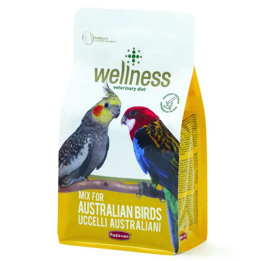 Padovan Wellness For Australian Birds 850g | Complete Feed for Cockatiels & Rosellas