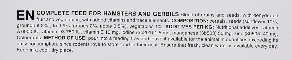 Padovan Grandmix Criceti 400g | Complete Feed for Hamsters, Mice & Gerbils
