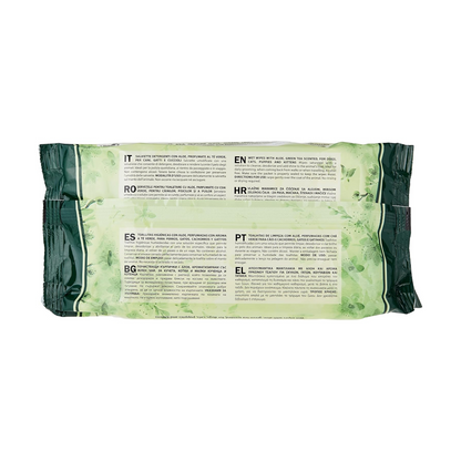 Padovan Pet Wipes Aloe 40pcs | Soothing Aloe & Green Tea Wipes for Dogs & Cats