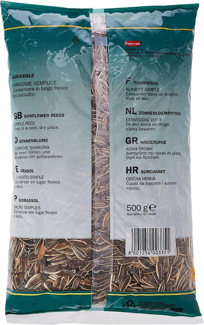 Padovan Sunseeds Medium 500g | Sunflower Seeds for Birds/Small Animals