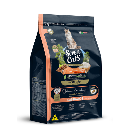 Seven Cats Sterilized Salmon Cat Food | Coat Beauty Formula 3kg