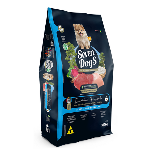 Seven Dogs Puppy Food Small & Mini Breeds | Beef, Chicken & Cereals 10kg+100g