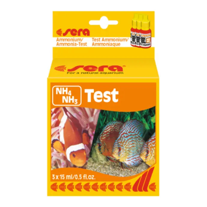 Sera Ammonium/Ammonia (NH₄/NH₃) Test | Aquarium Water Test Kit | 15ml