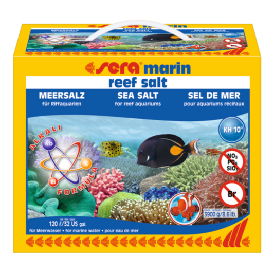 Sera Marine Reef Salt | Synthetic Sea Salt for Marine & Reef Aquariums | 3.9kg