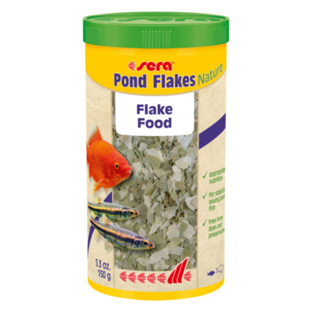 Sera Pond Flakes Nature | Complete Pond Fish Food | 1L