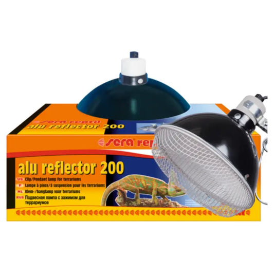 Sera Reptile Alu Reflector | Aluminum Reflector Dome for Reptile Heat & UV Lamps | 20cm