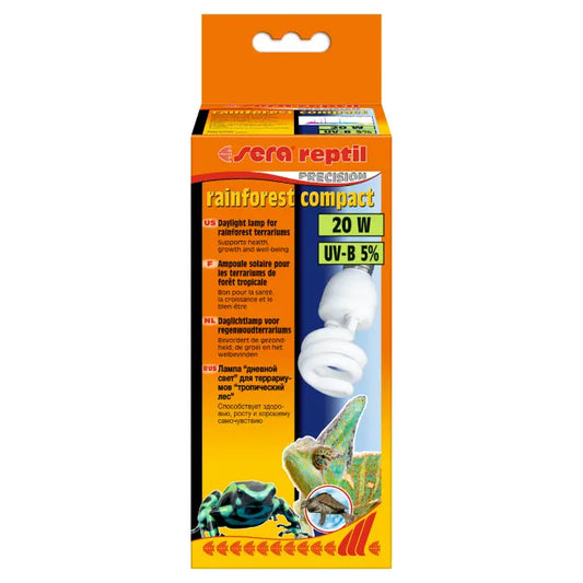 Sera Reptile Rainforest Compact | Tropical Terrarium UVB Lamp | 20W