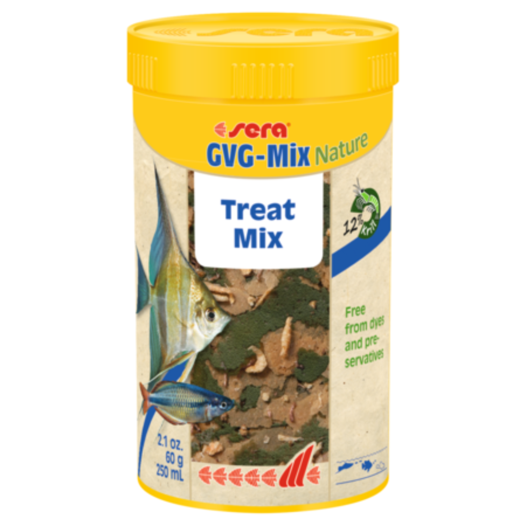 Sera GVG-Mix Nature 250ml | Plant & Insect Flake Food for Omnivorous Fish