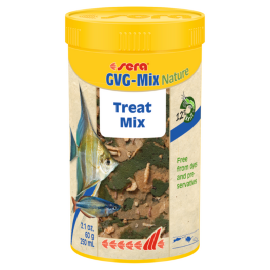 Sera GVG-Mix Nature 250ml | Plant & Insect Flake Food for Omnivorous Fish