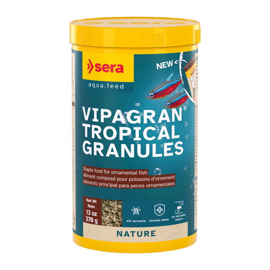 Sera Vipagran Granules 1000ml | Slow-Sinking Staple Food with Insect Meal