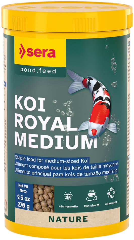 Sera Koi Royal Medium Nature 1000ml | Floating Granules for Small & Medium Koi