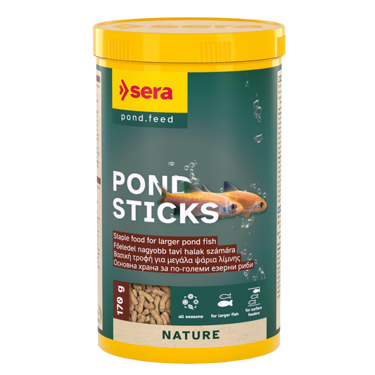 Sera Pond Granulate/Sticks Nature 1000ml | Floating Food for Large Pond Fish