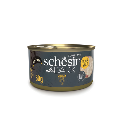 Schesir After Dark Cat Wet Food Pâté Variety Pack | Complete & Balanced | Natural Ingredients | 4 Flavors | 12x80g (960g)