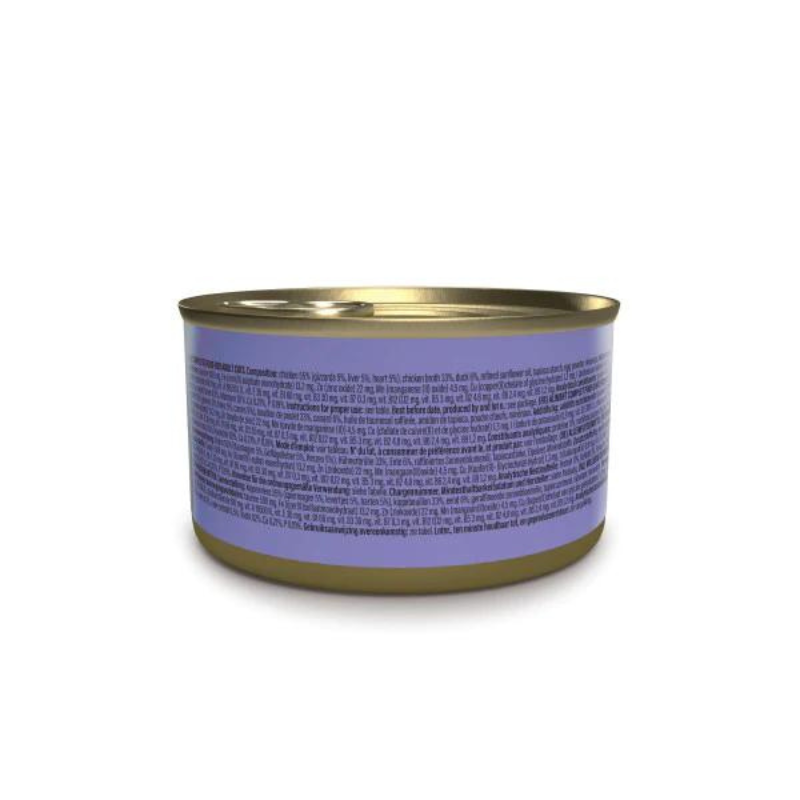 Schesir After Dark Cat Wet Food Chicken with Duck Pâté | Adult Cat | Complete & Balanced | Natural Ingredients | 80g | Min. Order: 12 Cans