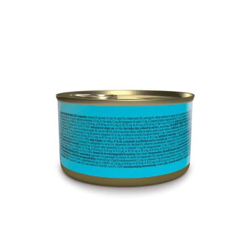 Schesir After Dark Cat Wet Food Chicken with Quail Egg Pâté | Adult Cat | Complete & Balanced | Natural Ingredients | 80g | Min. Order: 12 Cans