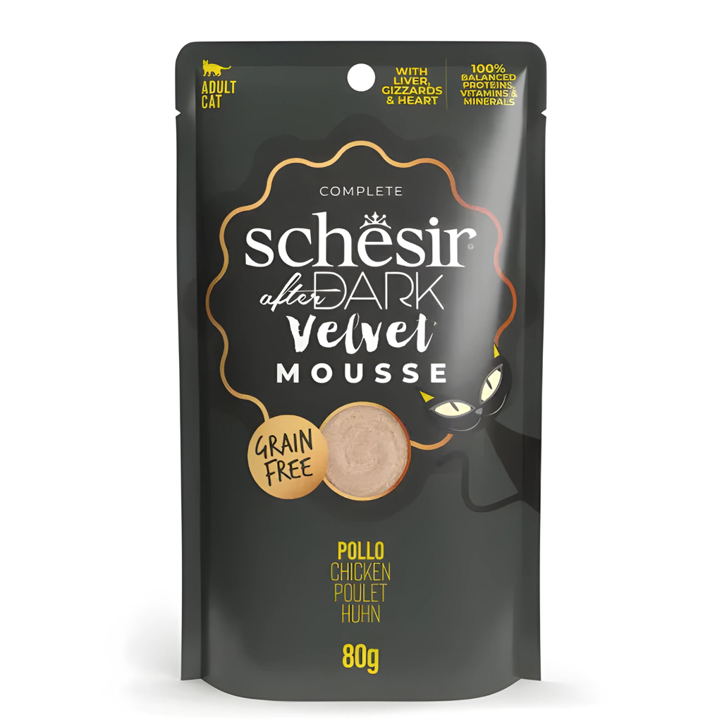 Schesir After Dark Valentine's Feast '26 Gift Pack for Cats | Limited Edition | Complete Wet Food & Creamy Snacks | 1050g