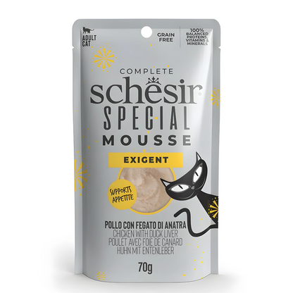 Schesir After Dark Valentine's Feast '26 Gift Pack for Cats | Limited Edition | Complete Wet Food & Creamy Snacks | 1050g