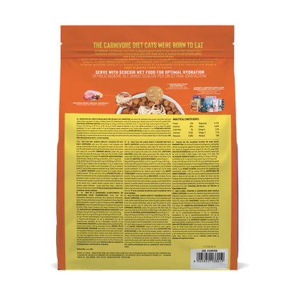 Schesir Born Carnivore Chicken & Egg Cat Food | 45% Protein | Fresh Chicken 1st Ingredient | Oven Baked | Grain Free | 255g