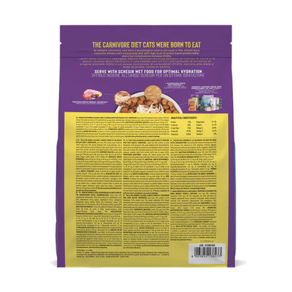 Schesir Born Carnivore Cat Food Chicken & Herring with Salmon | 45% Protein | Oven Baked | Grain Free | 255g