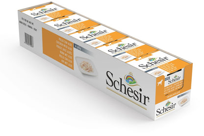 Schesir Dog Wet Food Chicken Fillets with Aloe | Adult Dogs | Complementary | Natural Ingredients | 10x150g