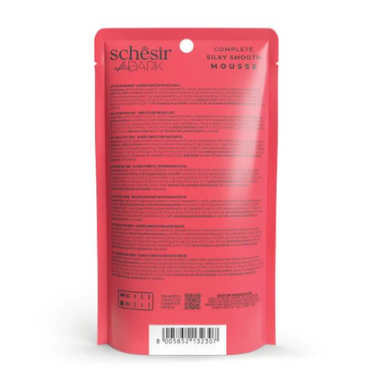 Schesir After Dark Velvet Mousse Chicken with Beef | With Liver, Gizzards & Heart | Complete | Grain Free | Adult Cat | 12x80g