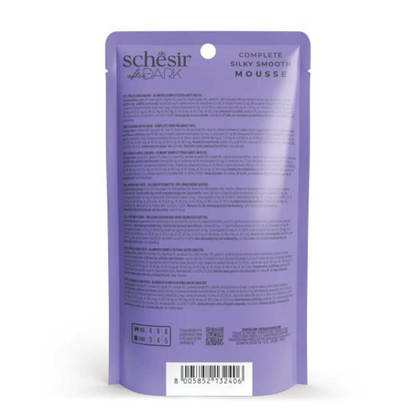 Schesir After Dark Velvet Mousse Chicken with Duck | With Liver, Gizzards & Heart | Complete | Grain Free | Adult Cat | 12x80g