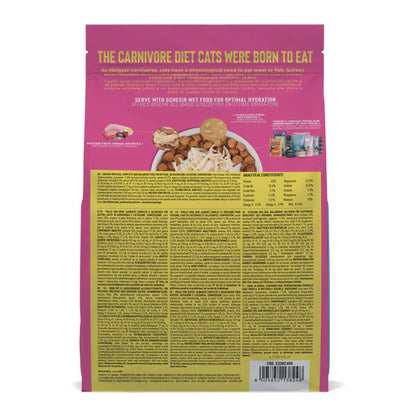 Schesir Born Carnivore Kitten Food Chicken & Egg | 43% Protein | Fresh Chicken 1st Ingredient | Oven Baked | Grain Free | 255g