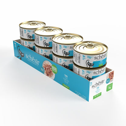 Schesir Complements Tuna in Jelly | Fillet in Jelly | Complementary Cat Food | 70g x 12