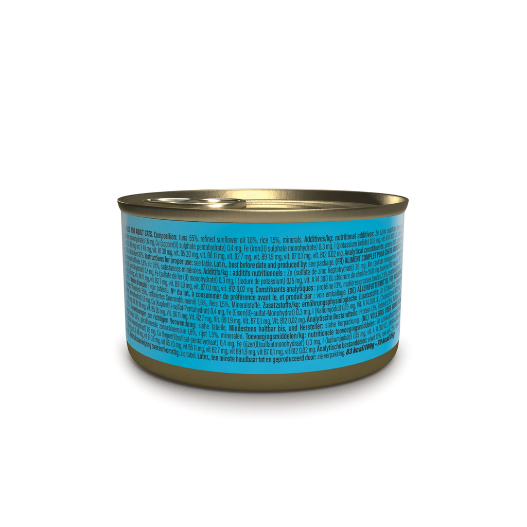 Schesir Complete Tuna in Broth | 100% Natural Fillets | Added Vitamins | Adult Cat | 12x85g