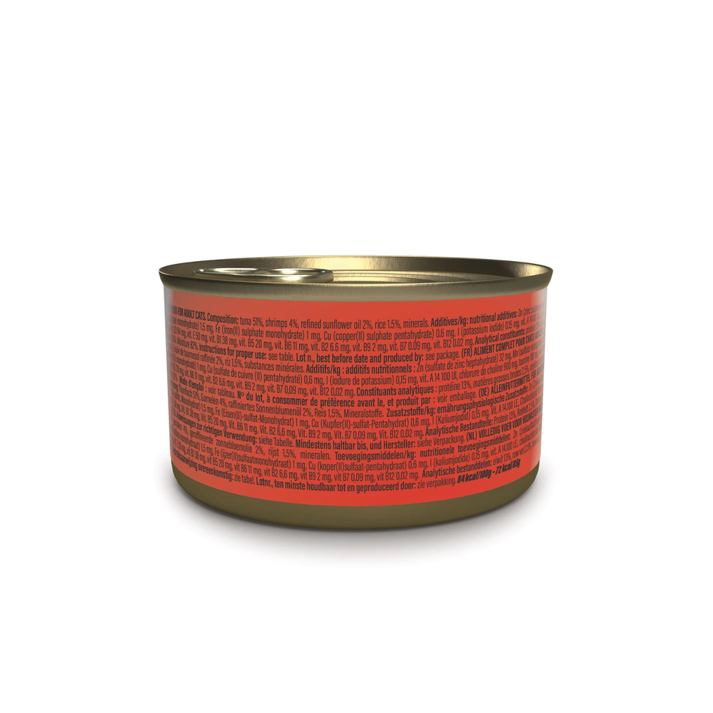 Schesir Complete Tuna with Shrimp in Jelly | 100% Natural Fillets | Added Vitamins | Adult Cat | 12x85g