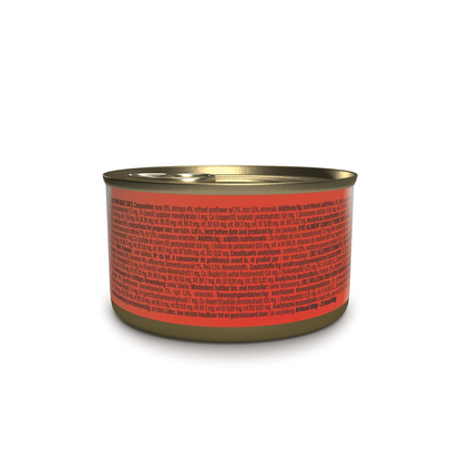 Schesir Complete Tuna with Shrimp in Jelly | 100% Natural Fillets | Added Vitamins | Adult Cat | 12x85g