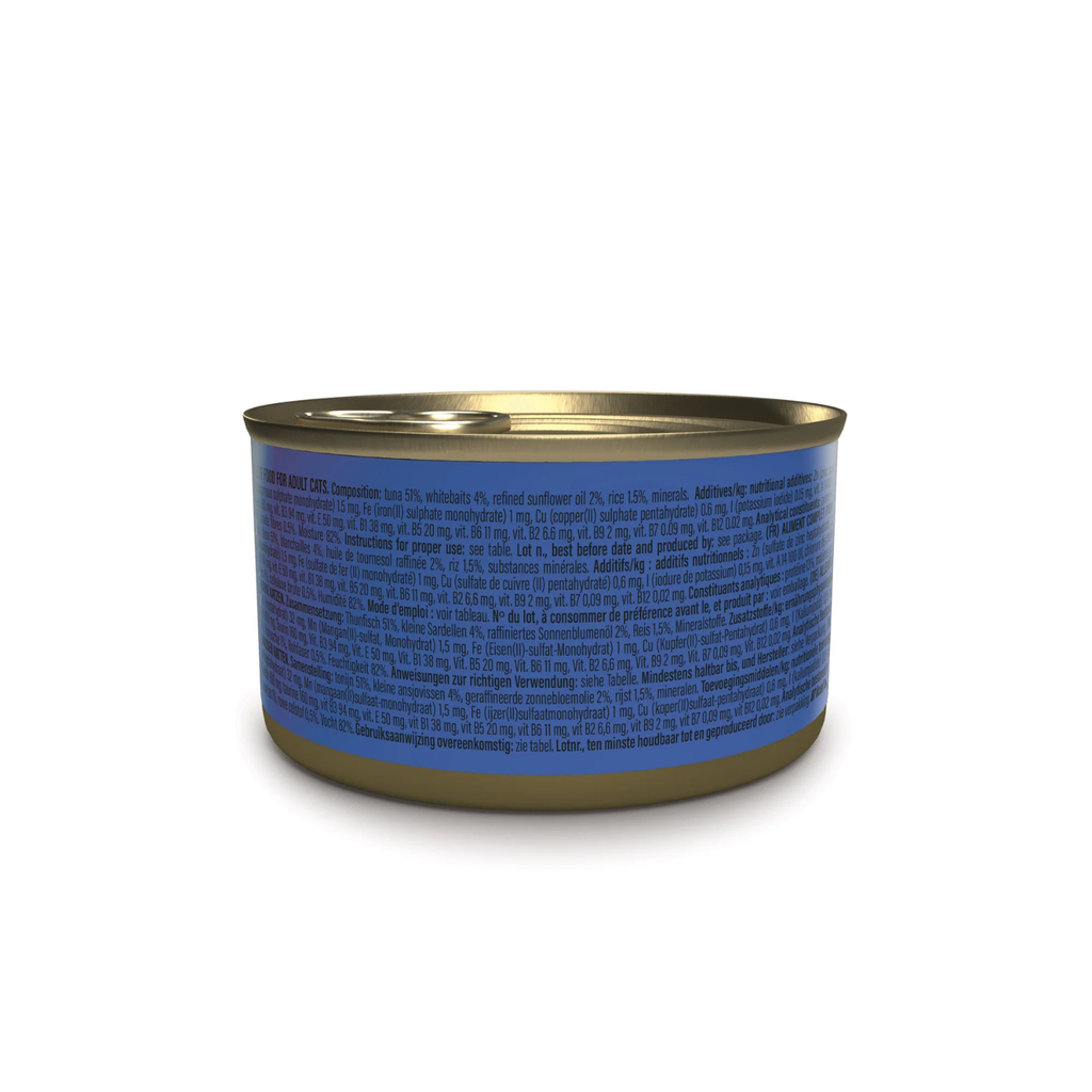 Schesir Complete Tuna with Whitebait in Jelly | 100% Natural Fillets | Added Vitamins | Adult Cat | 12x85g