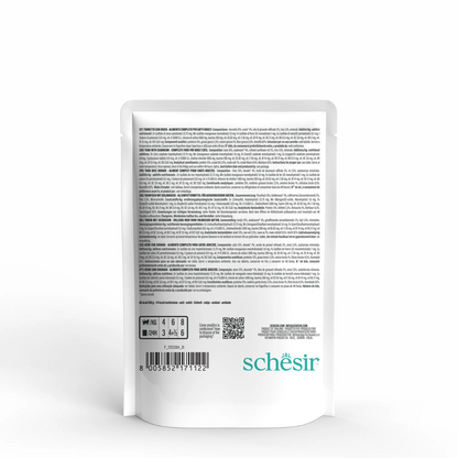 Schesir Complete Tuna with Seabream in Jelly | 100% Natural Fillets | Added Vitamins | Adult Cat | 12x85g
