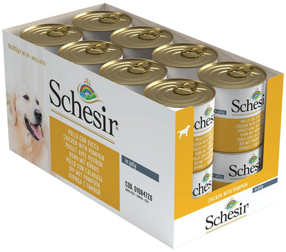 Schesir Dog Wet Food Chicken with Pumpkin | Adult Dog | In Jelly | Complementary | 285g