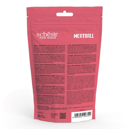 Schesir Grain-Free Meat Balls for Dogs Beef | Beef First Ingredient | Gently Baked | Made in USA | 225g