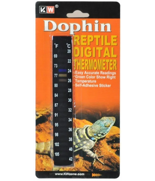 KW Zone Reptiles Digital Thermometer | Accurate Temperature Monitor for Reptile Terrariums | Blister Card