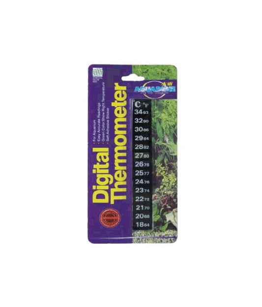 KW Zone Sticking Digital Thermometer | Self-Adhesive Aquarium Temperature Monitor | Blister Card