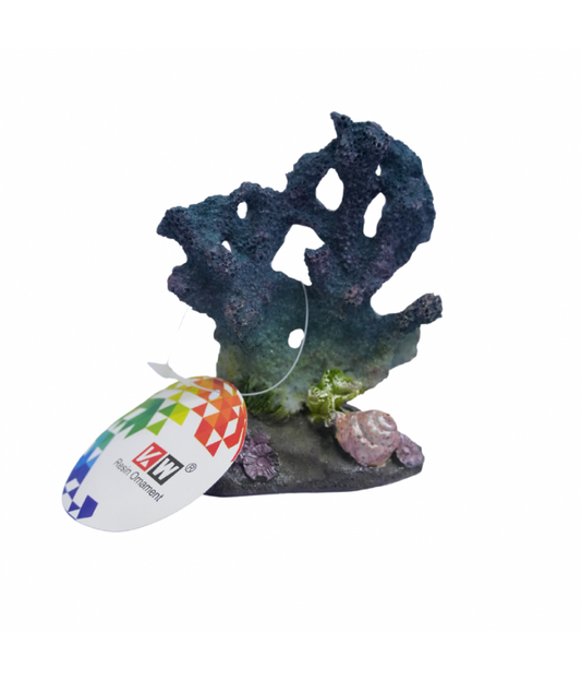 KW Zone Resin Aquarium Ornament | Assorted Decorative Design | 7 × 4.5 × 10 cm | Fish Tank Decoration