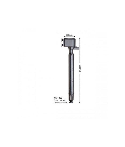 KW Zone Astro UV Filter AS 14W | Aquarium UV Sterilizer | External Water Clarifier for Freshwater & Marine Aquariums