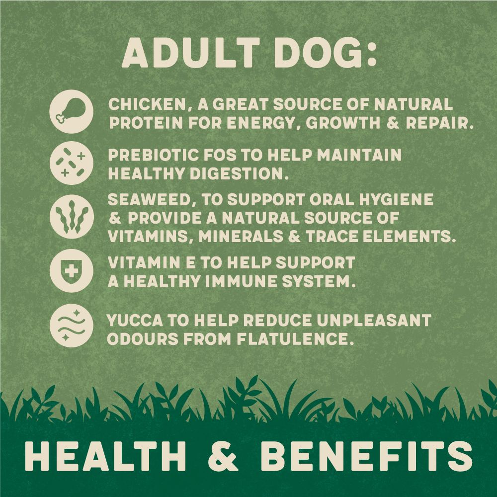 Harringtons Adult Chicken & Rice Dry Dog Food | High Meat | Freshly Prepared Chicken | Complete Nutrition | 1.7kg-4kg