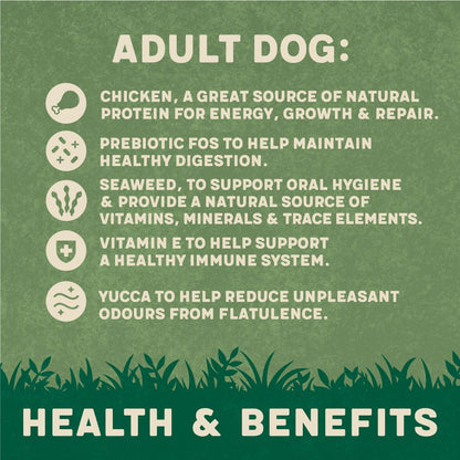 Harringtons Adult Chicken & Rice Dry Dog Food | High Meat | Freshly Prepared Chicken | Complete Nutrition | 1.7kg-4kg