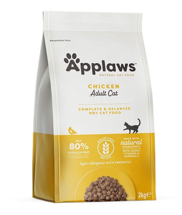 Applaws Complete & Balanced Dry Cat Food | Chicken Recipe | 80% Chicken Protein | Hypoallergenic with Prebiotic | 2kg