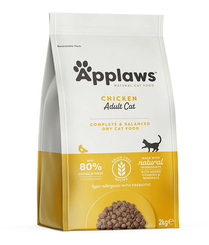 Applaws Complete & Balanced Dry Cat Food | Chicken Recipe | 80% Chicken Protein | Hypoallergenic with Prebiotic | 2kg