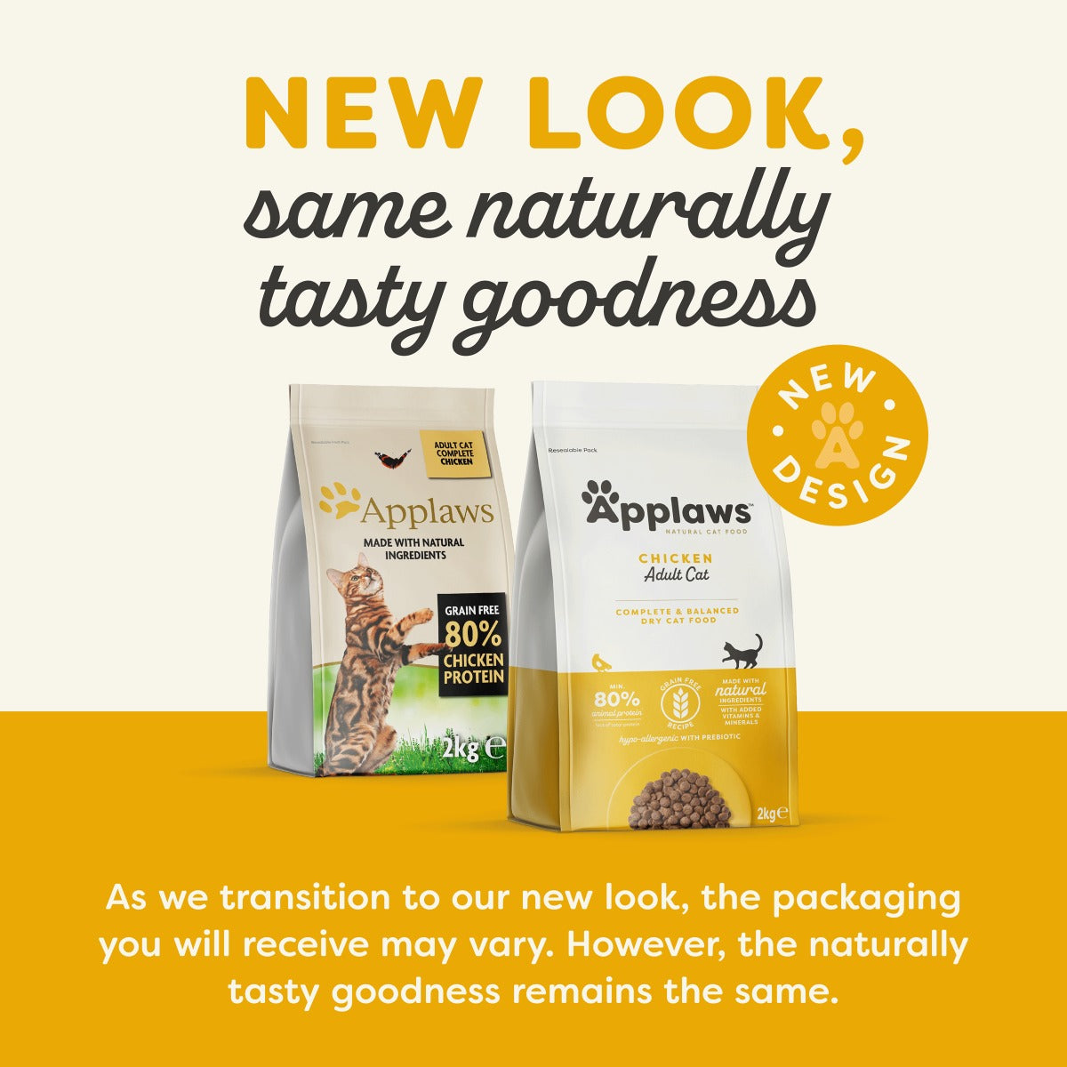 Applaws Complete & Balanced Dry Cat Food | Chicken Recipe | 80% Chicken Protein | Hypoallergenic with Prebiotic | 2kg